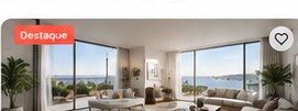 Apartamento moderno com sala luminosa