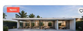 Moradia contemporânea com piscina