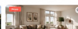 Apartamento luminoso com decoração contemporânea